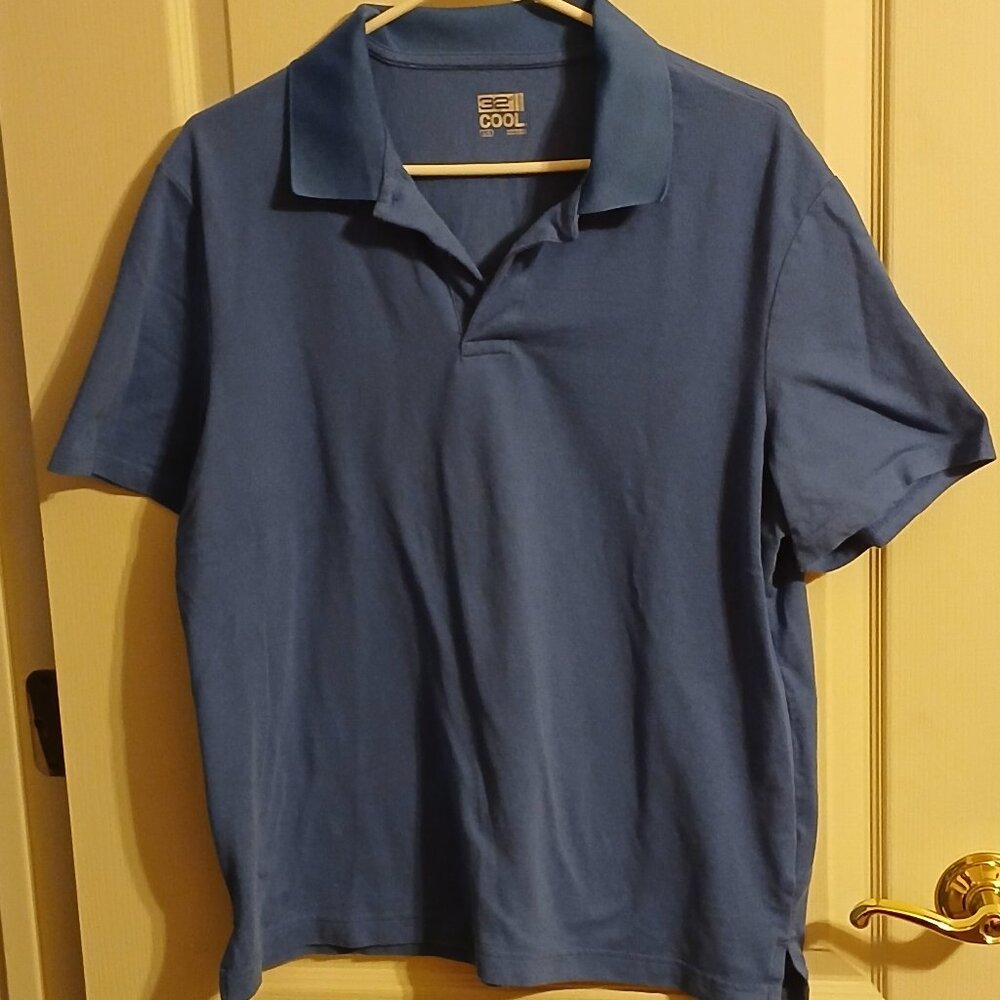 32 degree Men's  Ice Blue Polo Shirt  - Size L